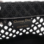 Dior BOOK TOTE Book tote Medium Mesh Handbag Tote bag Canvas Black