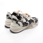 FENDI FLOW Flow Sneakers Fabric Rubber Black White Multicolor