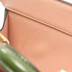 FENDI Peekaboo Isee u East-West Handbag Leather Green 2WAY