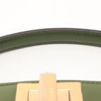 FENDI Peekaboo Isee u East-West Handbag Leather Green 2WAY