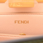 FENDI Peekaboo Isee u East-West Handbag Leather Green 2WAY