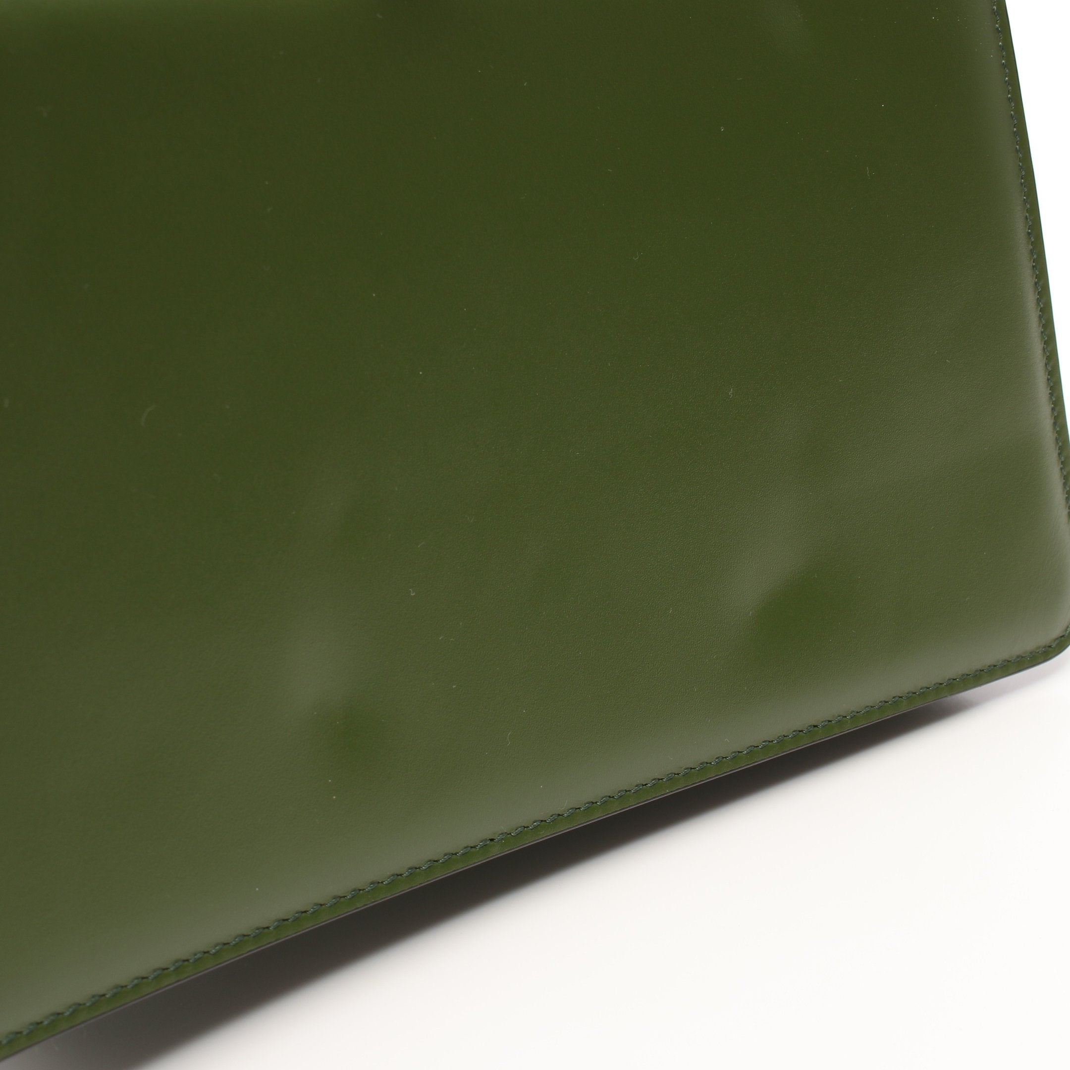 FENDI Peekaboo Isee u East-West Handbag Leather Green 2WAY