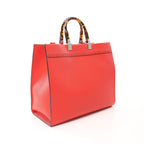 FENDI SUNSHINE MEDIUM Sunshine Medium Handbag Tote bag Leather Red 2WAY
