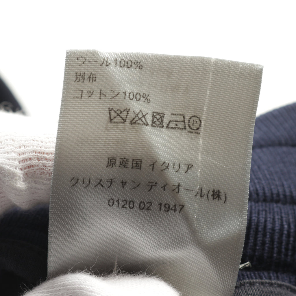 Dior Sweat pants Logo Wool Navy