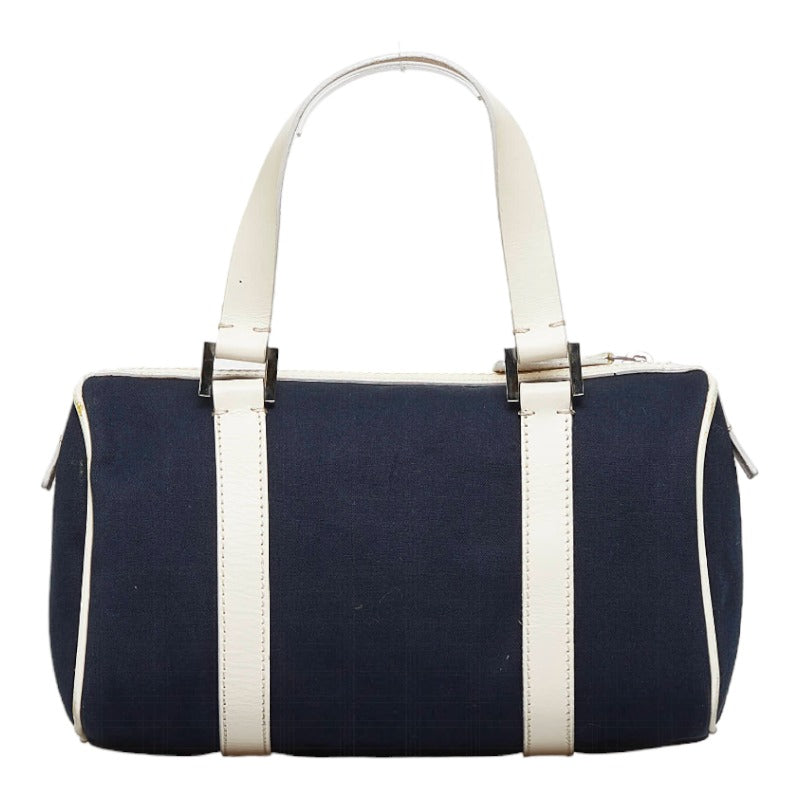 Fendi Fendi Handbags Linen/Laser Navi White Ladies Navi