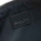 Dior Trotter Handbag Canvas Leather Light gray Navy