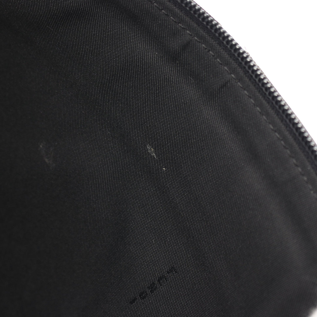 FENDI Backpack Rucksack Logo Nylon Leather Blue