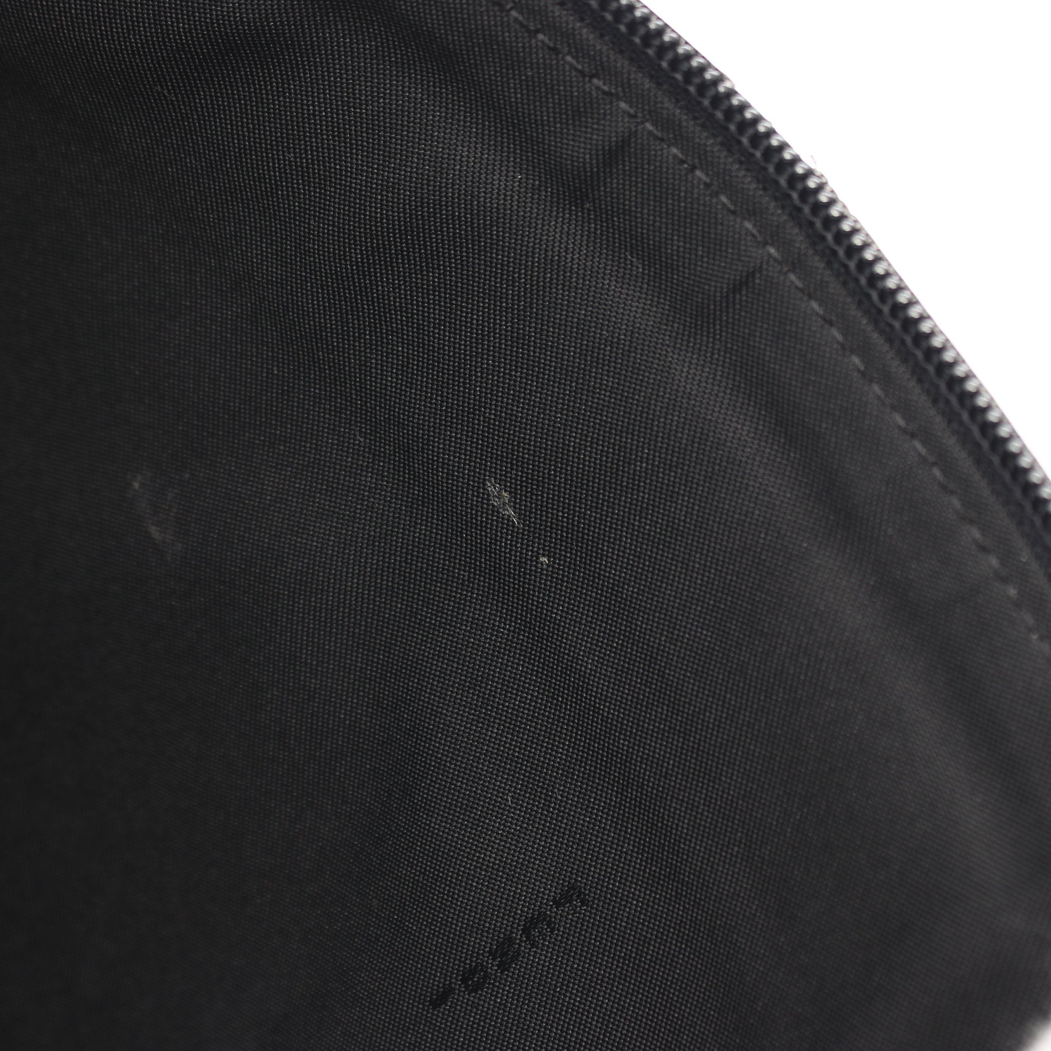 FENDI Backpack Rucksack Logo Nylon Leather Blue
