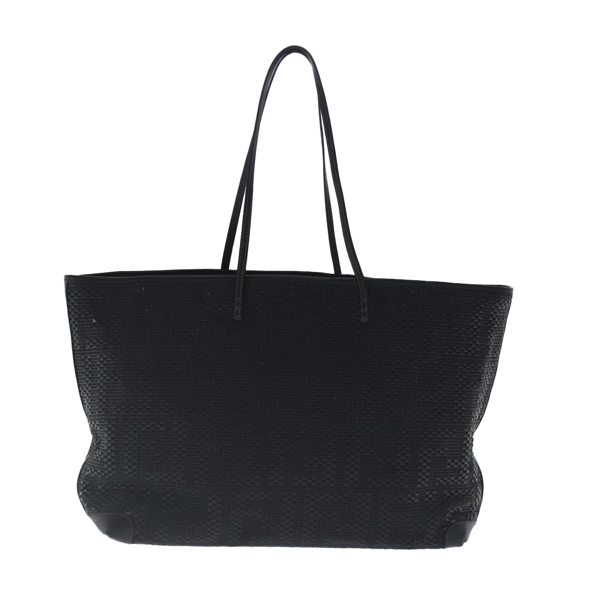 FENDI Zucca Canvas Tote Bag Leather Black95342