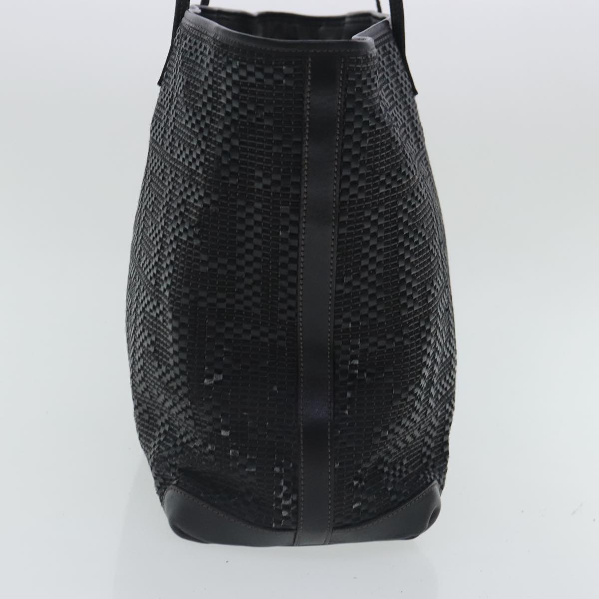 FENDI Zucca Canvas Tote Bag Leather Black95342