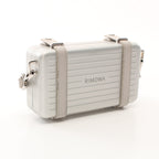Dior DIOR * RIMOWA Personal clutch bag Shoulder bag Shoulder wallet Aluminum Leather Silver
