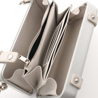 Dior DIOR * RIMOWA Personal clutch bag Shoulder bag Shoulder wallet Aluminum Leather Silver