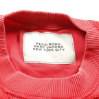 FENDI FENDI * MARC JACOBS Sweatshirt Side zip Cotton Red