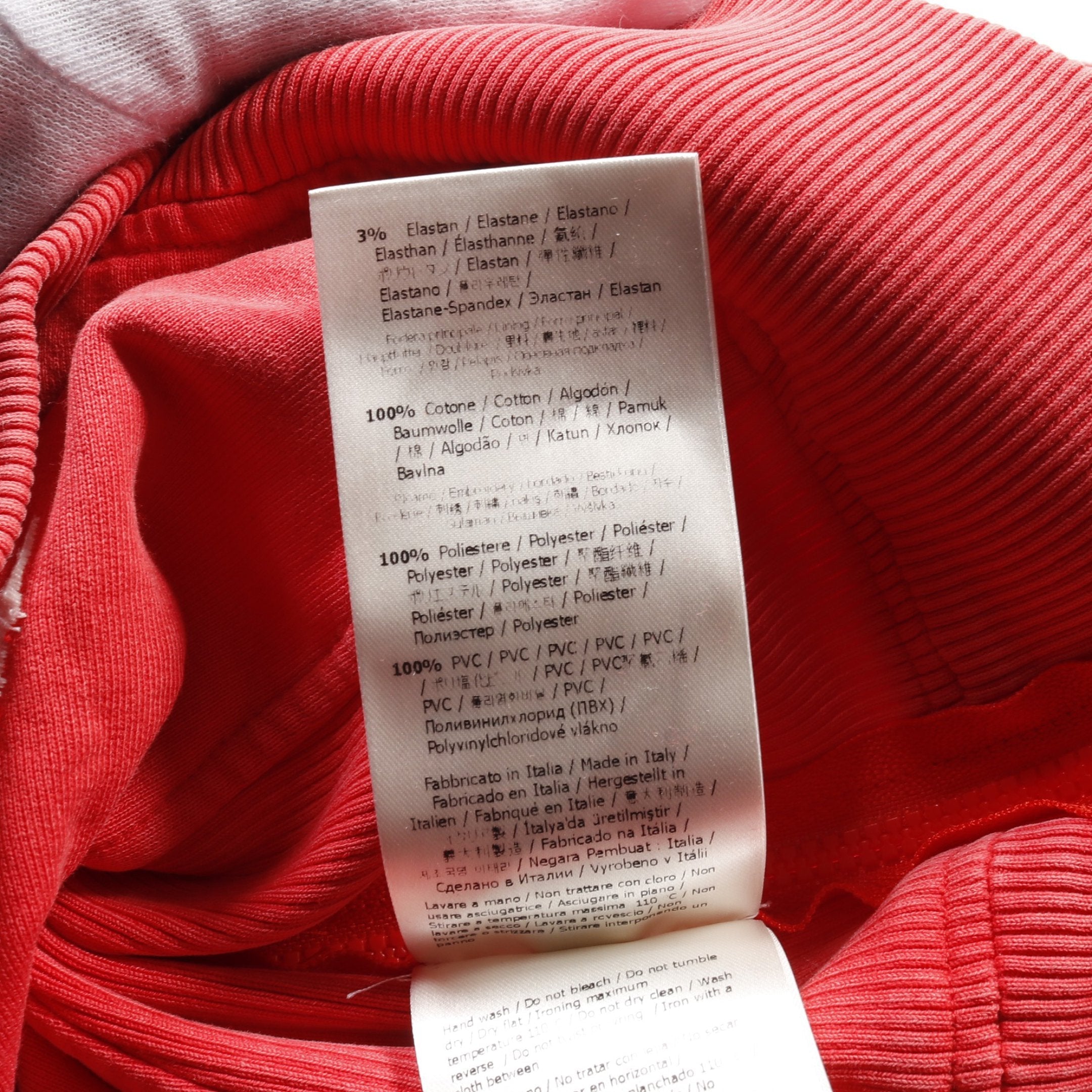 FENDI FENDI * MARC JACOBS Sweatshirt Side zip Cotton Red