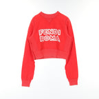 FENDI FENDI * MARC JACOBS Sweatshirt Side zip Cotton Red