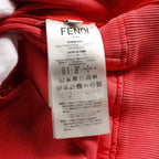 FENDI FENDI * MARC JACOBS Sweatshirt Side zip Cotton Red