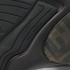 FENDI FASTER Sneakers Suede Fabric Black