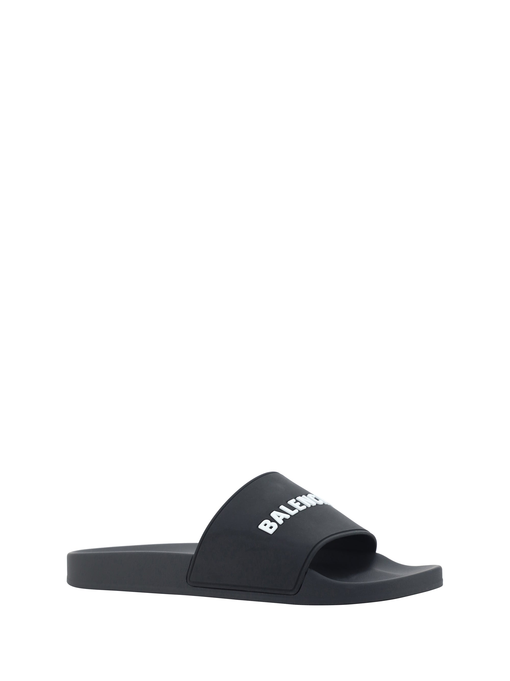 Balenciaga Men Rubber Pool Sandals