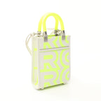 FENDI FENDI * Marc Jacobs Sunshine Shopper Mini Handbag Leather White Yellow 2WAY