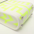 FENDI FENDI * Marc Jacobs Sunshine Shopper Mini Handbag Leather White Yellow 2WAY