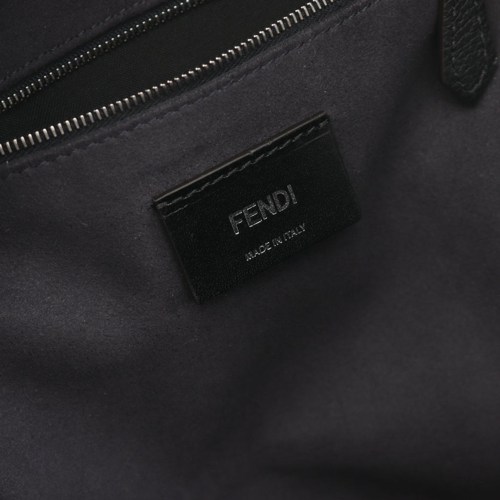 FENDI Chiodo Small Backpack Rucksack Leather Navy