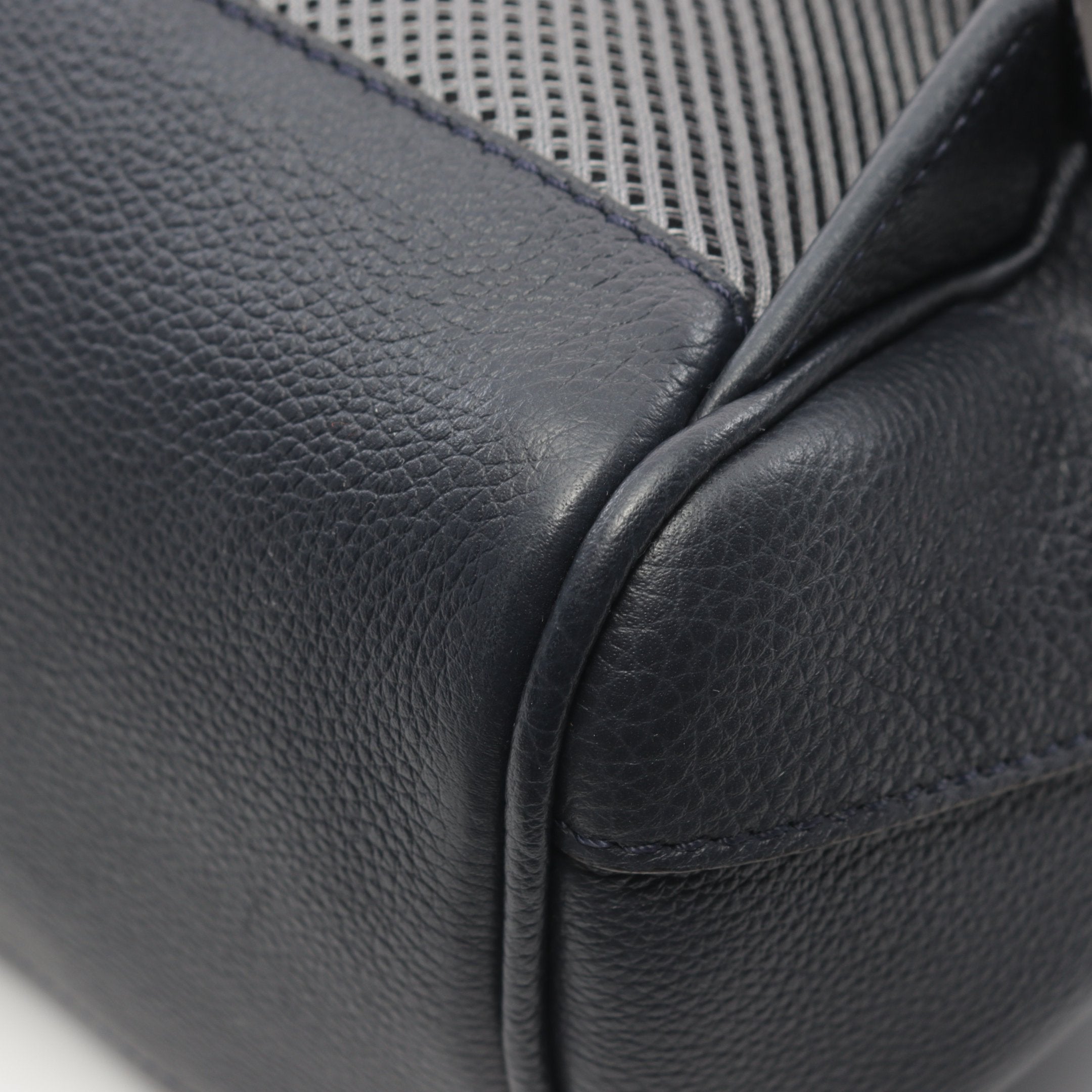 FENDI Chiodo Small Backpack Rucksack Leather Navy
