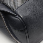 FENDI Chiodo Small Backpack Rucksack Leather Navy