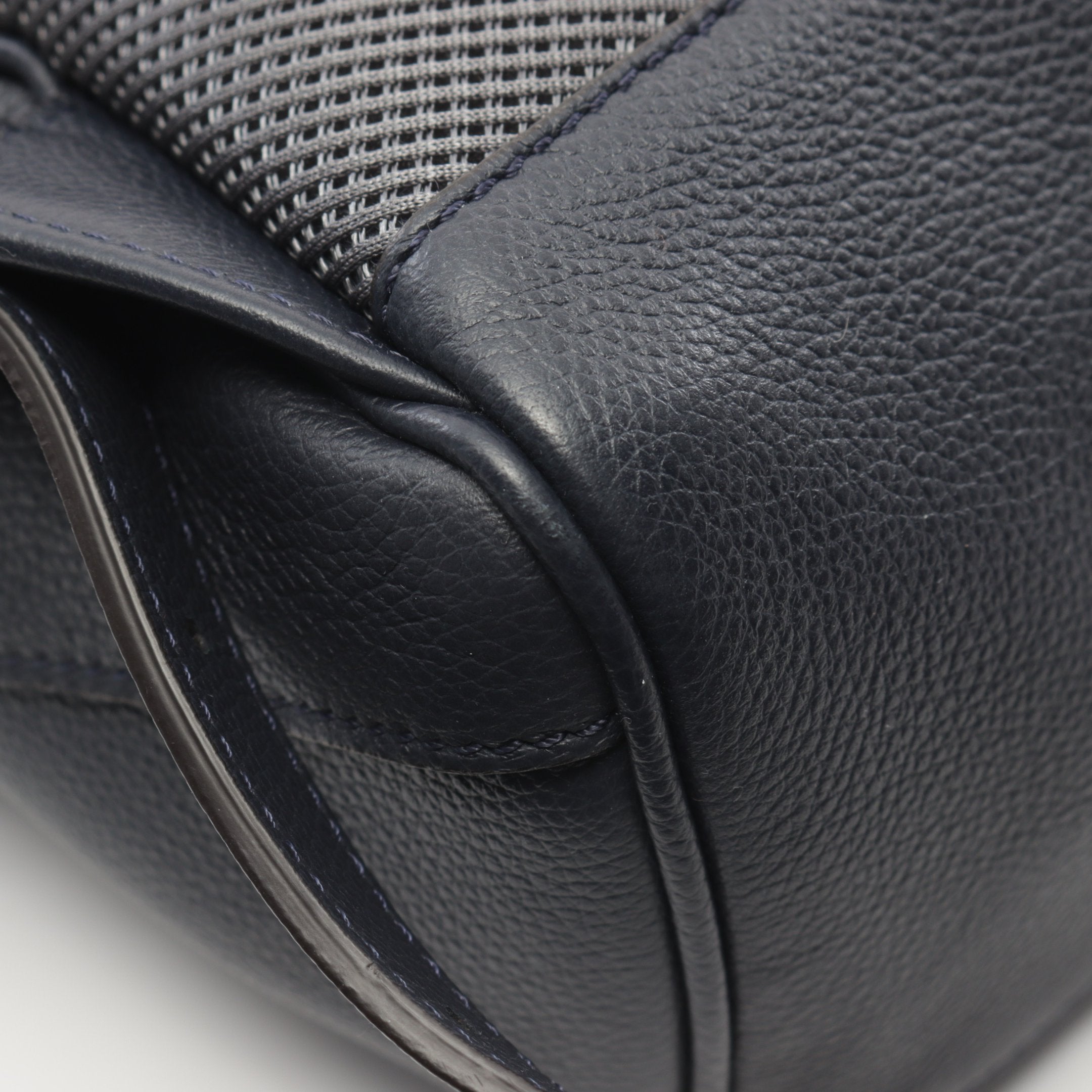 FENDI Chiodo Small Backpack Rucksack Leather Navy