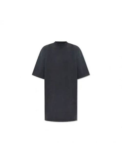 Balenciaga Women's BLACK logo print t-shirt 739037 TPVU4 1569