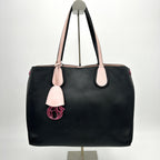 Dior Black/Pink Leather Small Dior Addict Shopper Tote LA20267