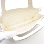 Dior BOOK TOTE Book tote Mini Handbag Canvas White