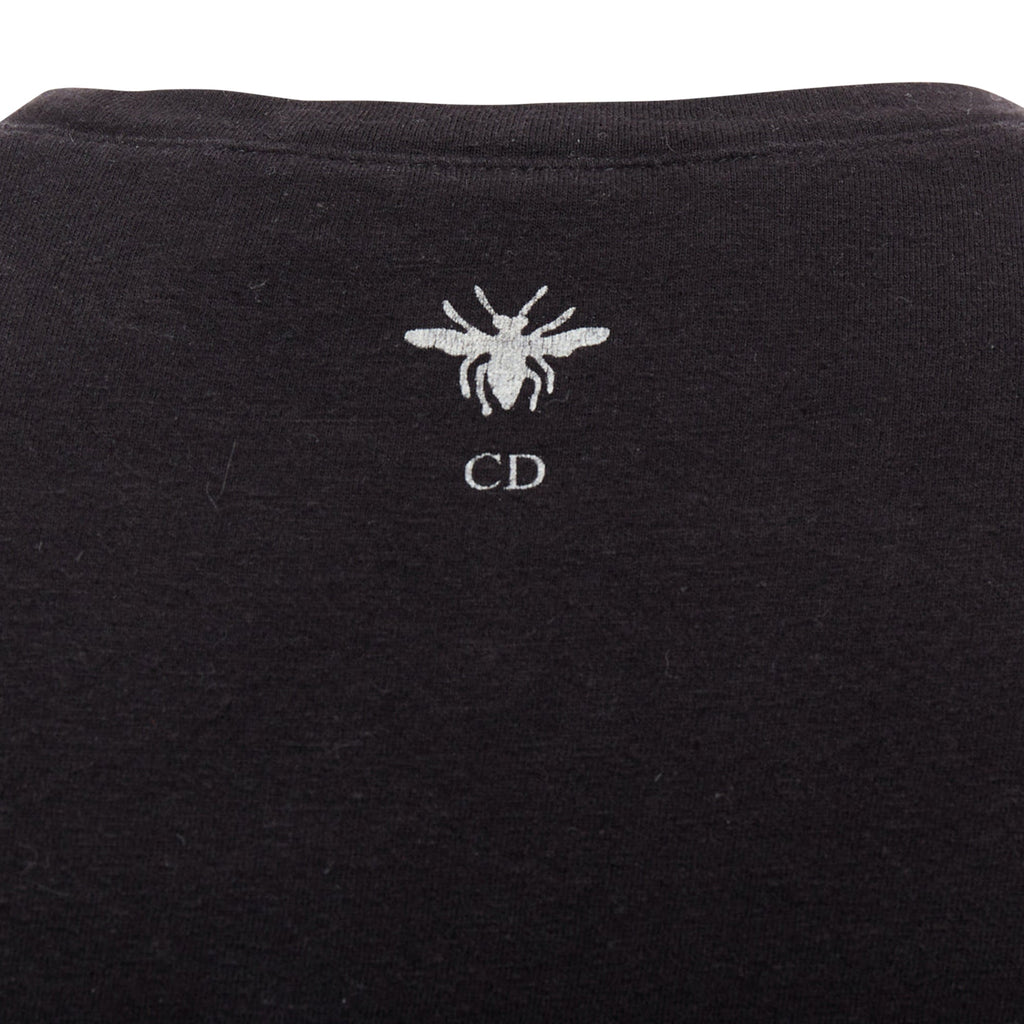 Christian Dior Addict Cotton Linen Logo Print Tshirt