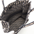 Dior BOOK TOTE Book tote Large Handbag Tote bag Canvas Navy Ivory