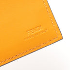 FENDI Bi-fold wallet Leather Orange Logo