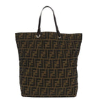 FENDI Zucca Canvas Tote Bag Brown Black95466