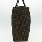 FENDI Zucca Canvas Tote Bag Brown Black95466