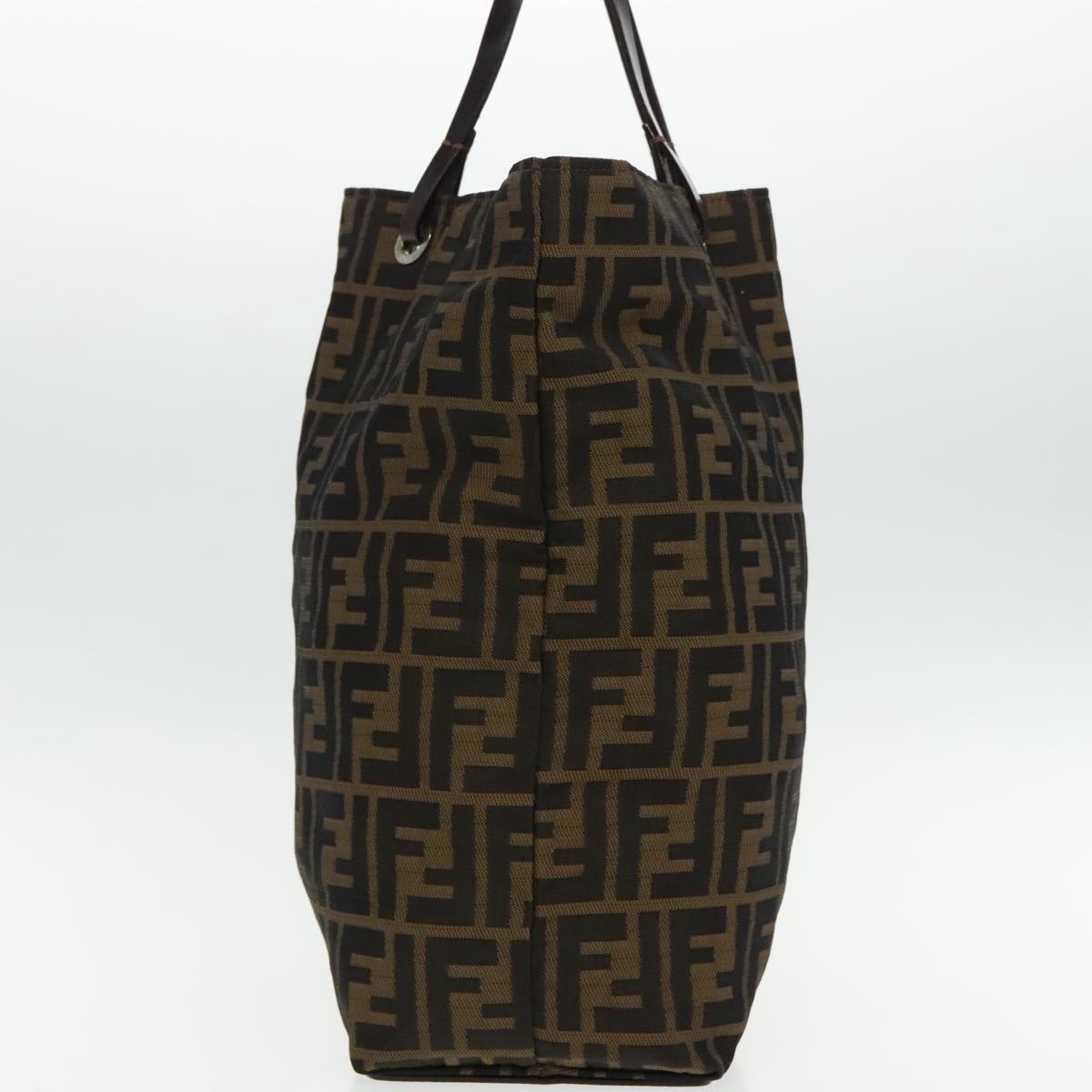 FENDI Zucca Canvas Tote Bag Brown Black95466