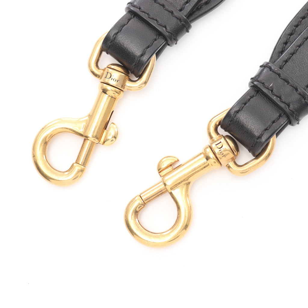 Dior Embroidery Shoulder strap Canvas Leather Off white Black Multicolor