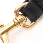 Dior Embroidery Shoulder strap Canvas Leather Off white Black Multicolor