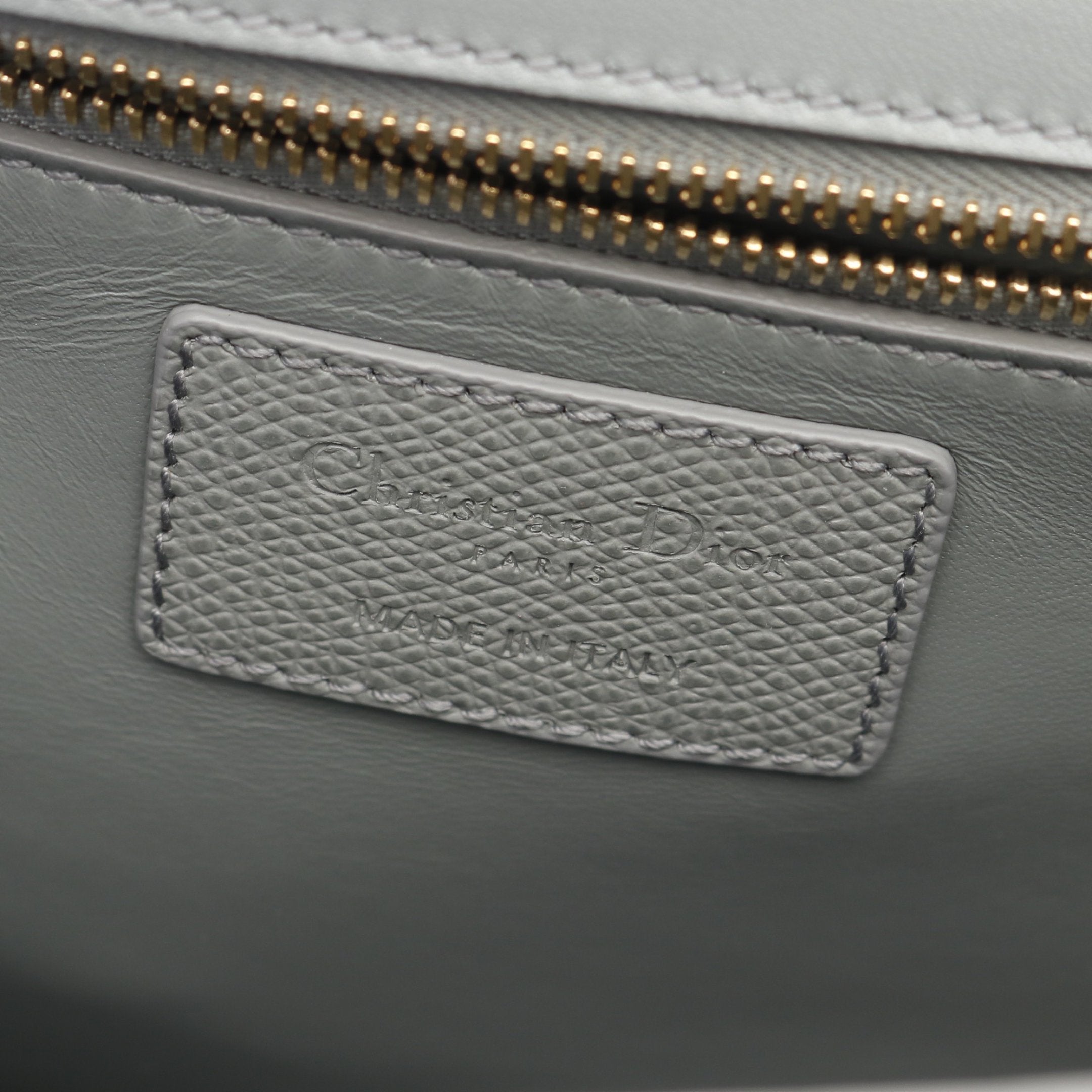Dior 30 MONTAIGNE Montaigne Shoulder bag Leather Gray green