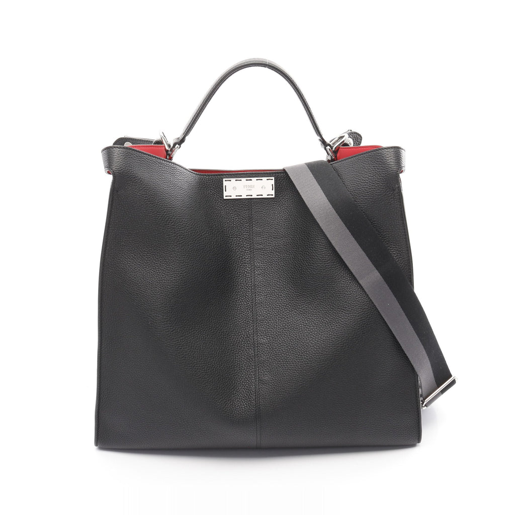 FENDI Peekaboo X light Shoulder bag Leather Black 2WAY