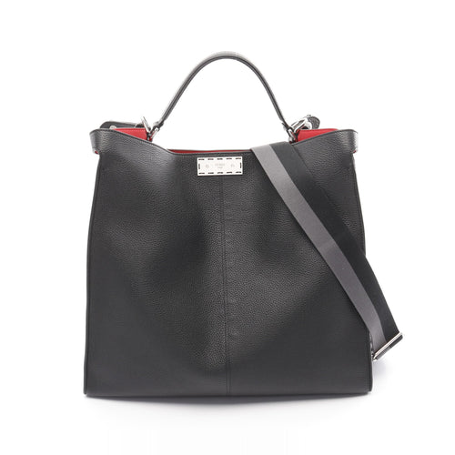 FENDI Peekaboo X light Shoulder bag Leather Black 2WAY