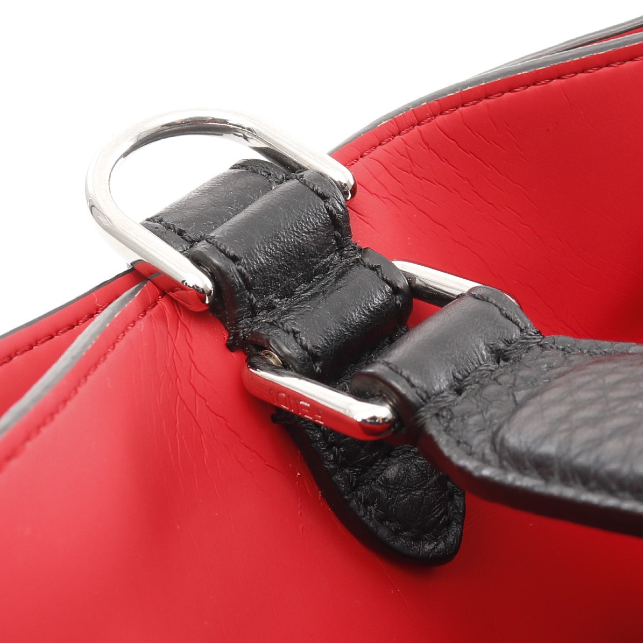 FENDI Peekaboo X light Shoulder bag Leather Black 2WAY