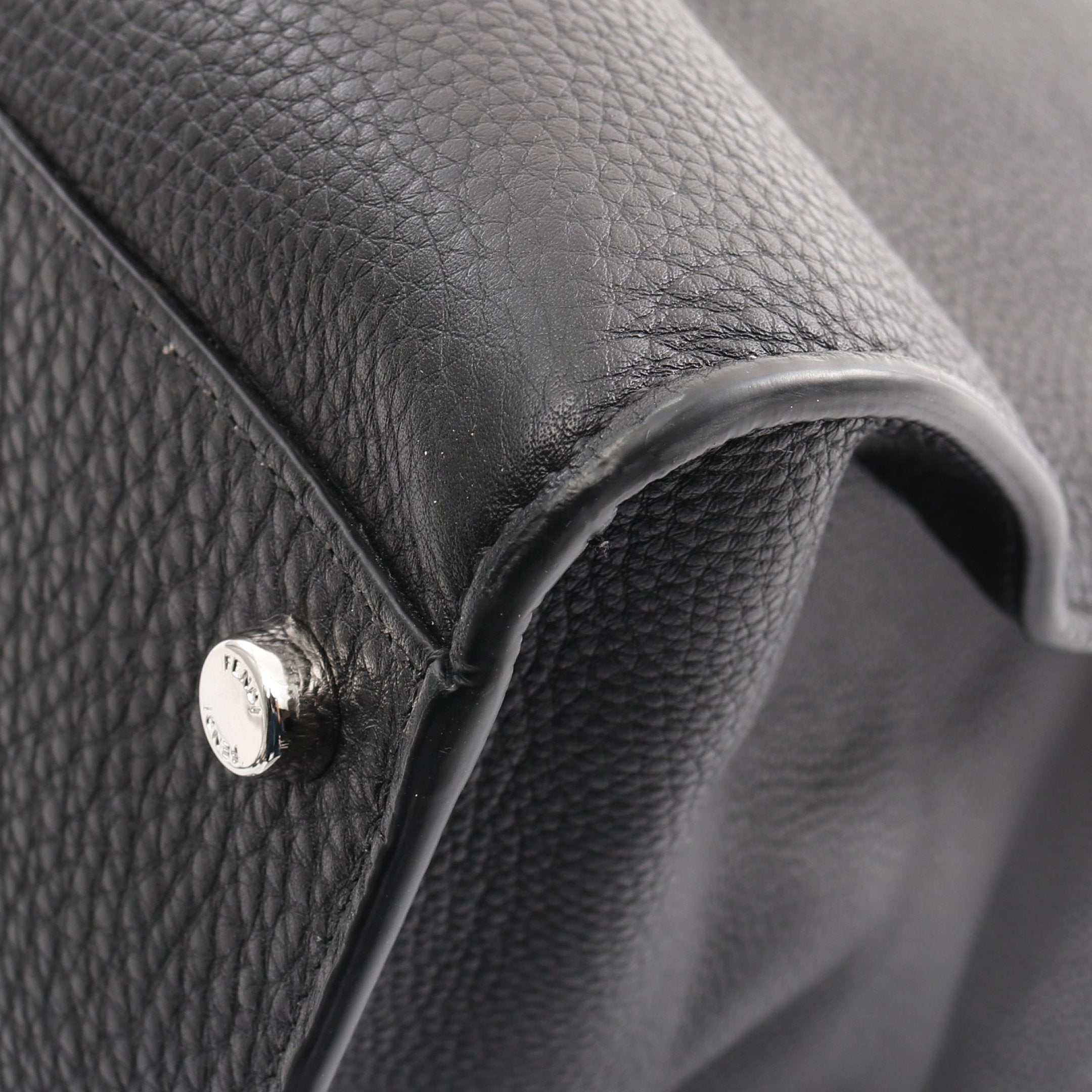 FENDI Peekaboo X light Shoulder bag Leather Black 2WAY