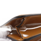 FENDI Peekaboo Cut Medium Chain shoulder bag Leather Brown