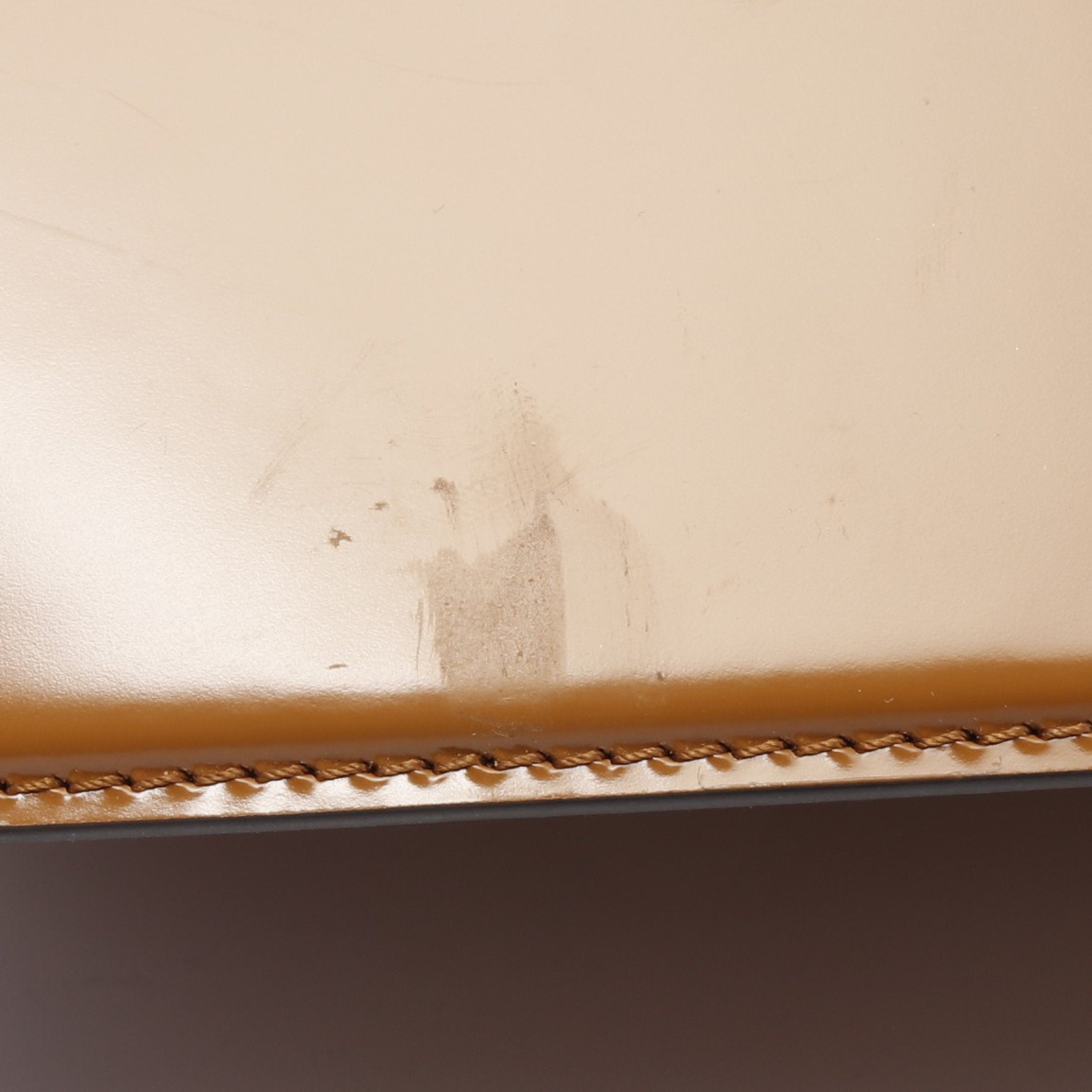 FENDI Peekaboo Cut Medium Chain shoulder bag Leather Brown