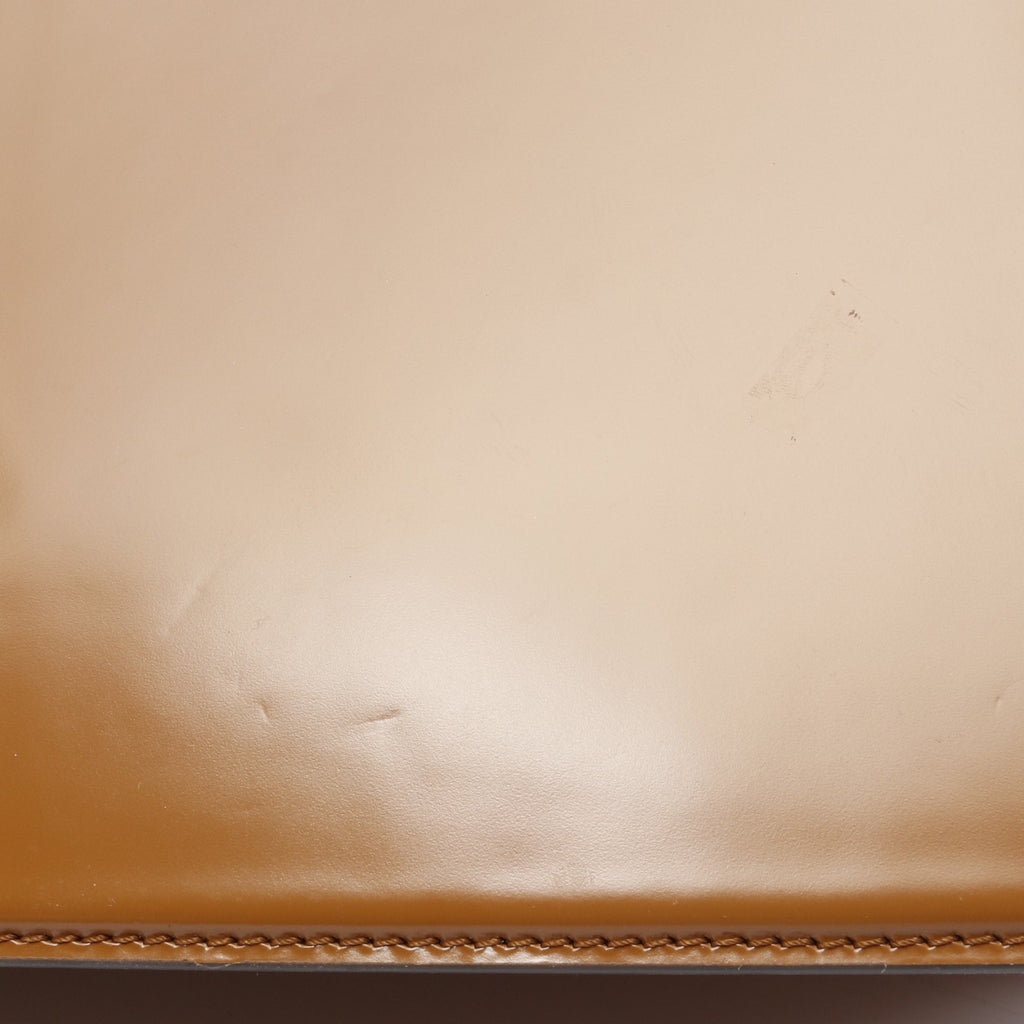 FENDI Peekaboo Cut Medium Chain shoulder bag Leather Brown