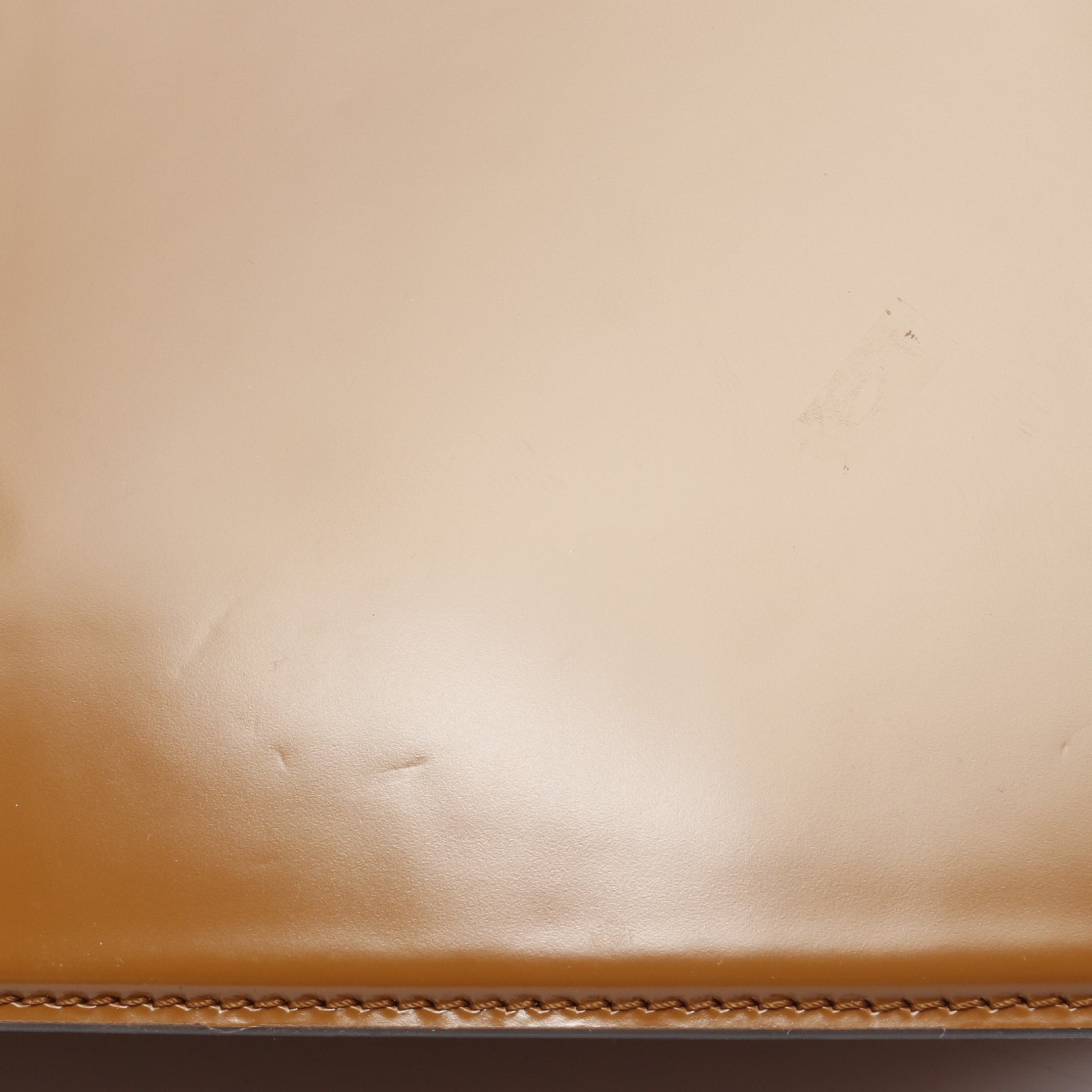 FENDI Peekaboo Cut Medium Chain shoulder bag Leather Brown