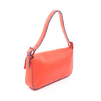 FENDI Monster Bucket Handbag Leather Orange red Black