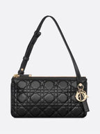 My Dior Duo Cannage Lambskin Mini Shoulder Bag Black Dior